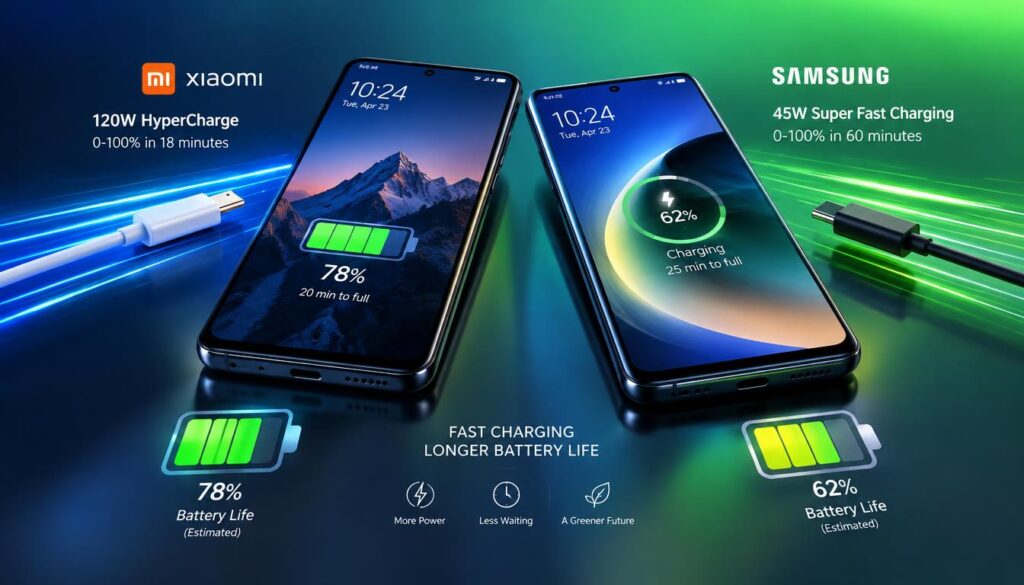 Battery life and charging speeds