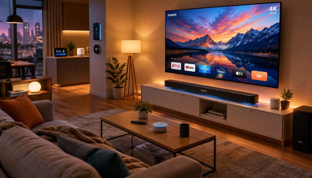 Xiaomi smart home TV and soundbar setup Xiaomi smart home TV and soundbar setup